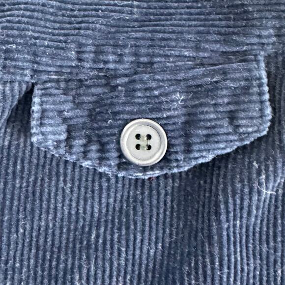 Vintage Kobotonokuni Embroidered Jumper Dress Navy Size 110 2T Corduroy - Picture 3 of 8